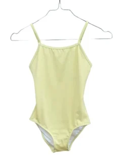 Gul balletdragt m.smalle stropper Ballet Rosa