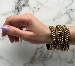 Guld rhinsten armbånd