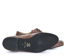 Herre dansesko cognac farvet skind Werner Kern