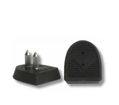 Hæl tips sort til Diamant flare hæle