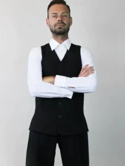 Hvid body skjorte til herrer - Ready4dance