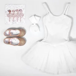 Hvid tutudragt Seré med 4 lag tyl