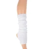 Hvide benvarmere til ballet og dans - 60 CM