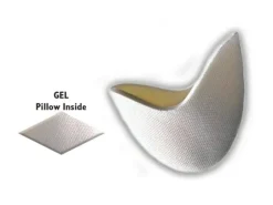 Hvide tå beskyttere i skum med gelepude