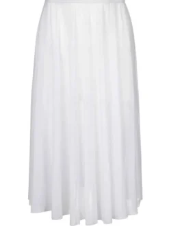 Hvidt langt pull on mesh skørt fra Mara Dancewear
