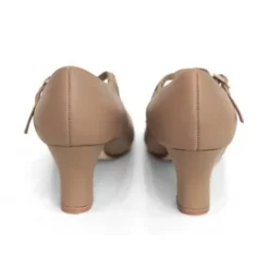 Karakter dansesko i beige blødt skind