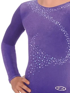 Lilla velour gymnastikdragt piger The zone