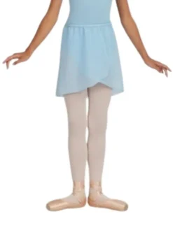 Lyseblå chiffon skirt børn Capezio