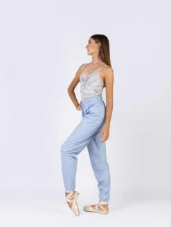 Lyseblå sved bukser til dans og ballet Mara Dancewear