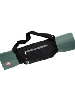 Manduka sort bærestrop med lomme