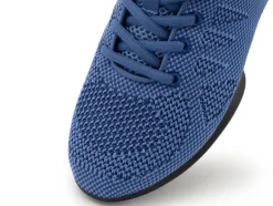 Mellem blå dansesneaker i åndbar strik til damer - Suny