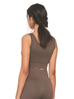 Moonchild crop top i brun