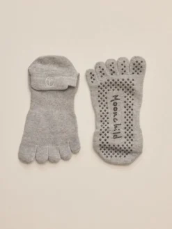 Moonchild grå toe socks til yoga