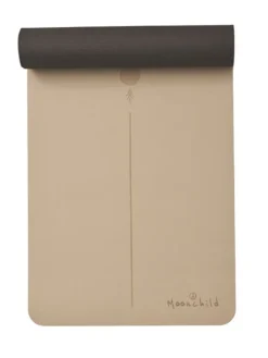 Moonchild let TPE active yogamåtte for begyndere - beige
