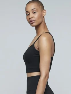 Moonchild sort blød top med puder lunar luxe