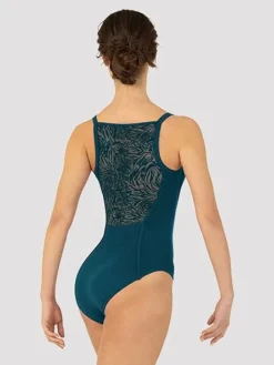 Mørk turkis dragt med smuk ryg Bloch