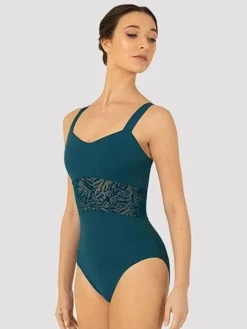 Mørk turkis dragt med smuk mesh detalje Bloch