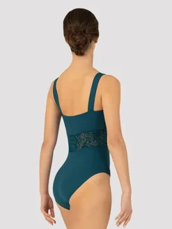 Mørk turkis dragt med smuk mesh detalje Bloch