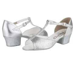 Pige dansesko sølv glimmer Freed of London