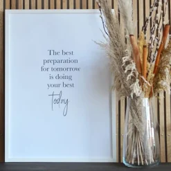 Plakat med citat - today