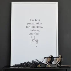 Plakat med citat - today