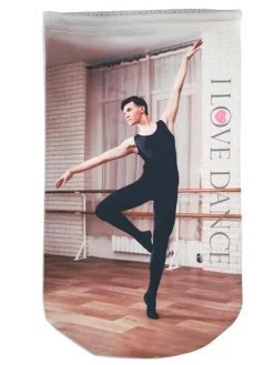 Pose til balletsko til drenge/herrer med print og net