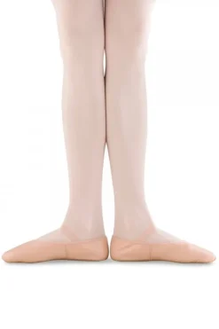 Rosa balletsko/springsko i skind m.fuldsål Bloch