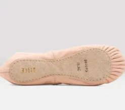 Rosa balletsko/springsko i skind m.fuldsål Bloch