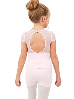 Rosa bløde strik shorts til piger Capezio