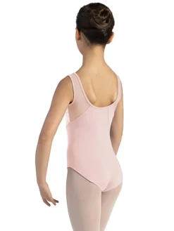 Rosa dragt til piger med fløjsdetaljer Bloch