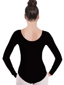 Seré sort dragt m.lang ærme ballet/gymnastik