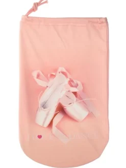 Sko pose peach til balletsko I love dance