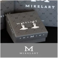 Sølv øreringe med tutu Mikelart