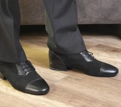 Smart dansesko til herrer med nålestriber