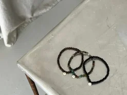 SOÏ armbånd 4mm - blackstone