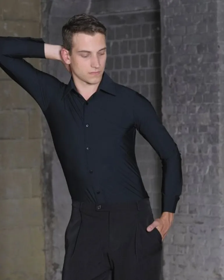 Sort body skjorte til herrer - Ready4dance