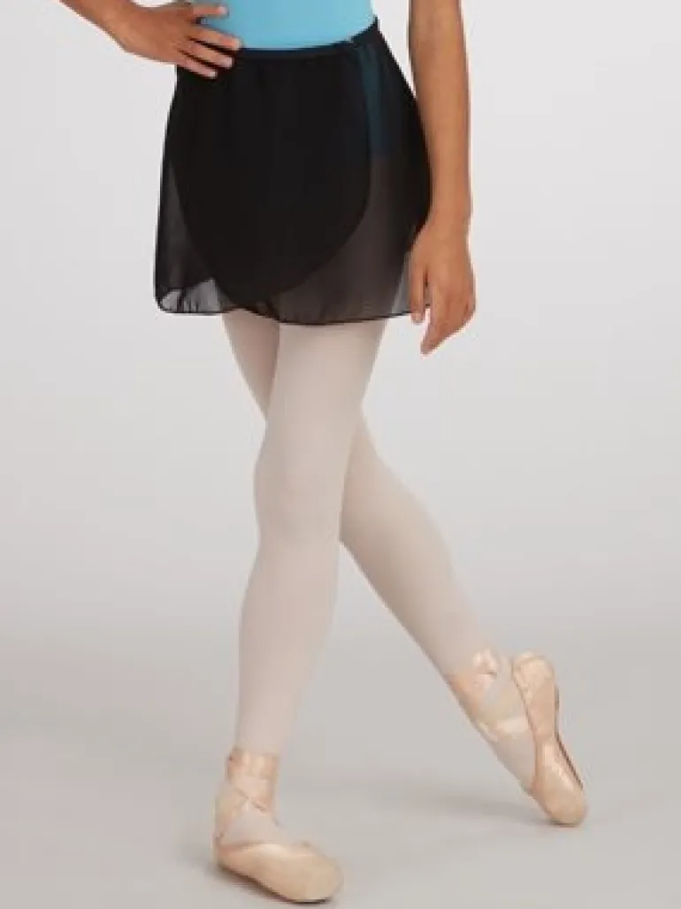 Sort chiffon skirt børn Capezio