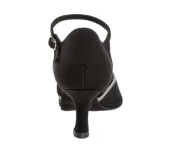 Sort dansesko fra Diamant i ruskind og lak