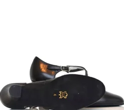 Sort dansesko i skind med 6 cm hæl Werner Kern - Gillian