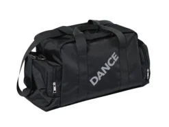 Sort dansetaske med grå DANCE logo
