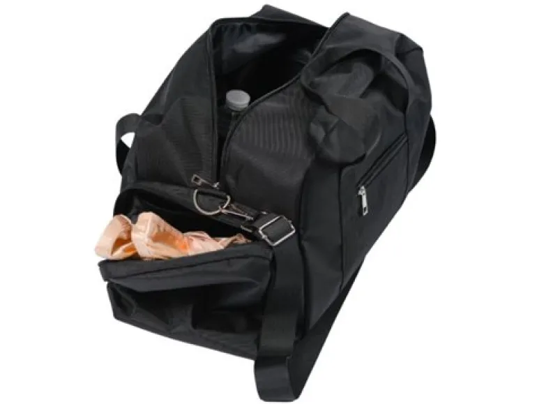 Sort dansetaske med grå DANCE logo