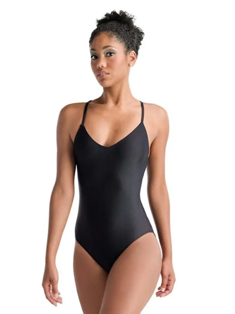 Sort dragt med flot blonde ryg fra Ballet Rosa