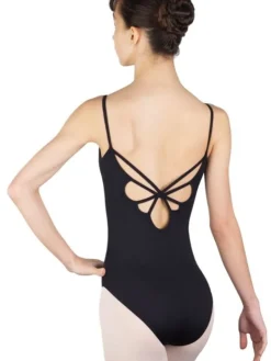 Sort dragt med strop design på ryggen fra BalletRosa