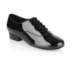 Sort drenge standard dansesko i lak Rayrose