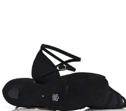 Sort flot dansesko til tango/salsa/latin