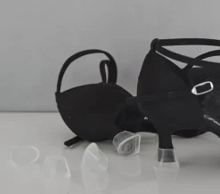 Sort flot dansesko til tango/salsa/latin