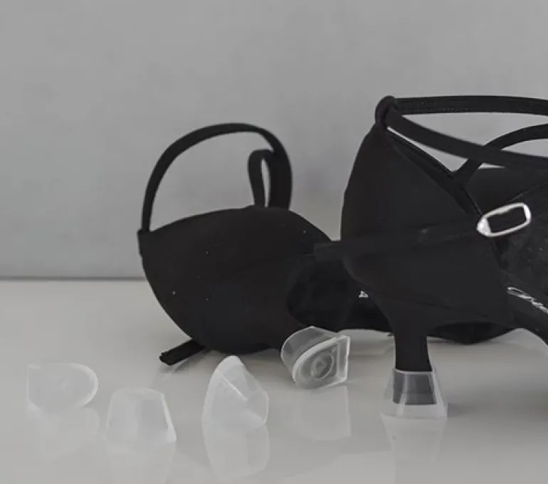 Sort flot dansesko til tango/salsa/latin