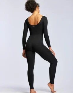 Sort heldragt med lange ærmer Tempsdanse