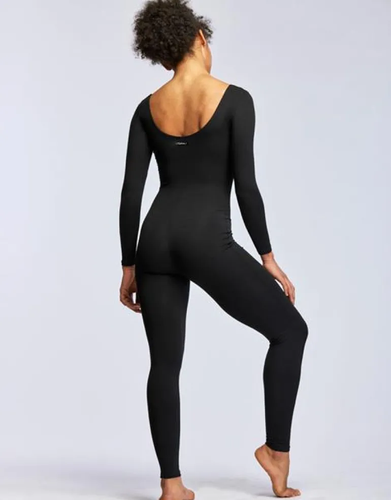 Sort heldragt med lange ærmer Tempsdanse