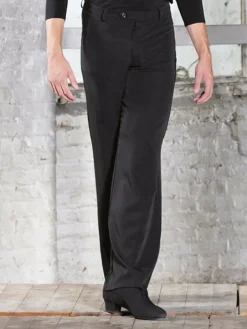 Sort herre dansebuks med vidde i benene - Ready4dance